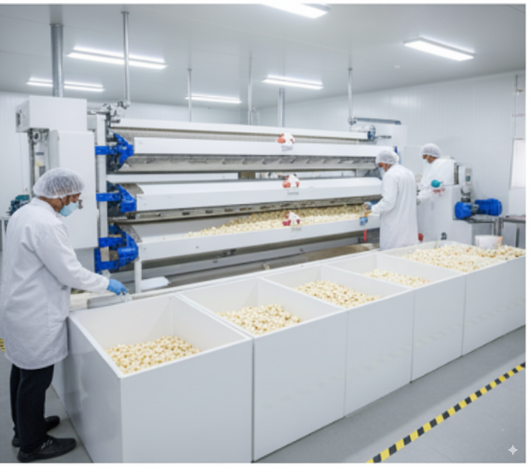 Cleaning & grading line